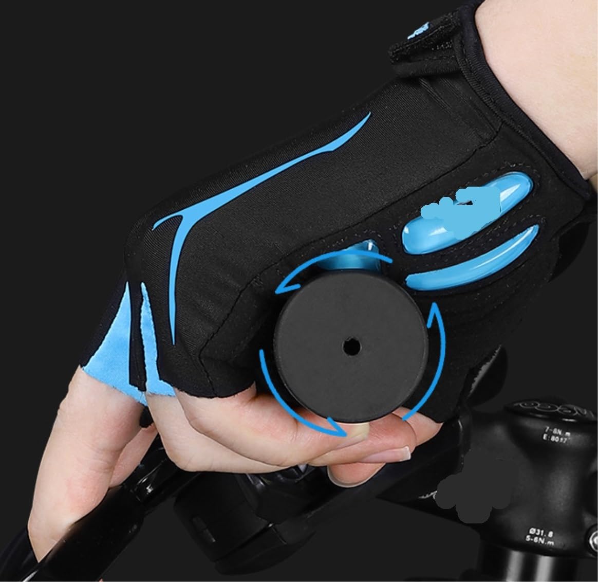 Ciclo Guanti Guanto da Ciclismo Traspirante, in Silicone Liquido, Palmo, Antiscivolo, Sportivo, Dito Intero, Mezze Uomini Donne
