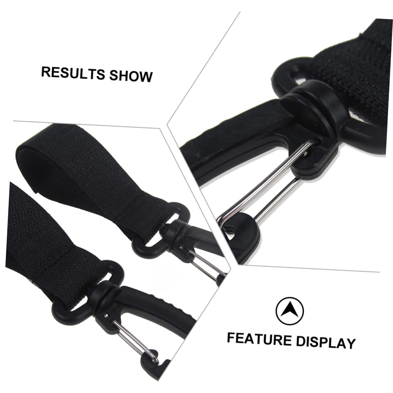 BRIGHTFUFU 12pcs Stroller Hooks Rotatable Non Slip Hangers for Diaper Bags and Shopping Bags Clip Hook for Stroller and Wheelchair Handles Convenient Accessory for