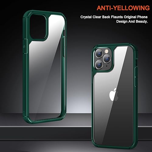 Miniatura 2 de TENDLIN Compatible con iPhone 11 Pro Max, funda protectora de parachoques suave y transparente (verde)