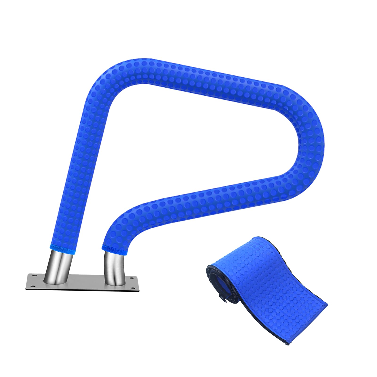 Pool-Handlaufabdeckungen mit Reißverschlüssen, 120 cm, für den Innenbereich, rutschfest, kühl, hitzebeständig, für den Innenbereich, blau, rutschfest, Schwimmbadgeländer, Treppengriff, 120 cm