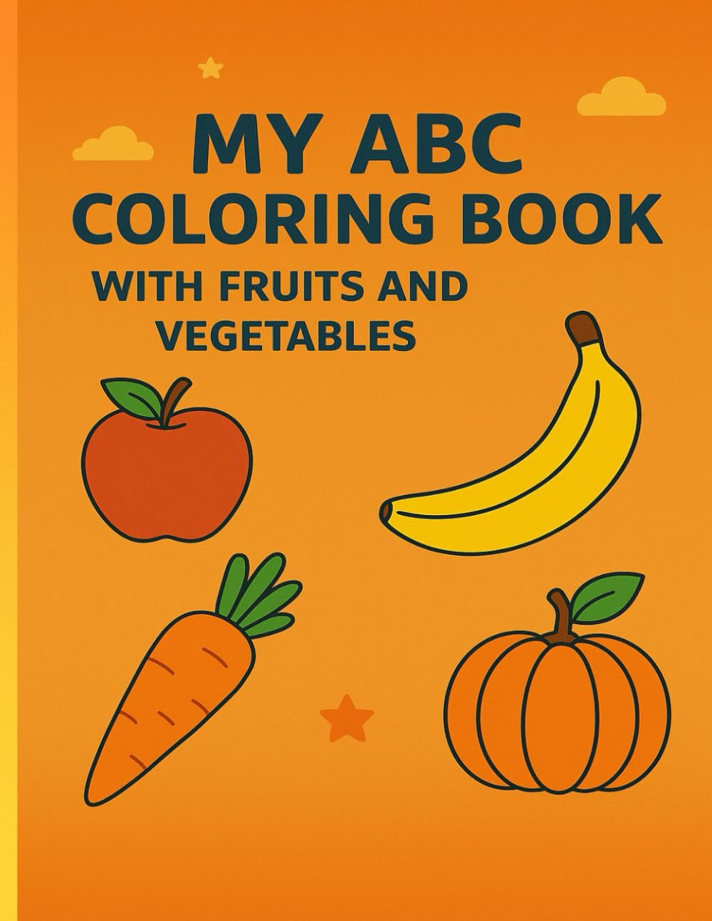 My ABC Coloring Book with Fruits and Vegetables