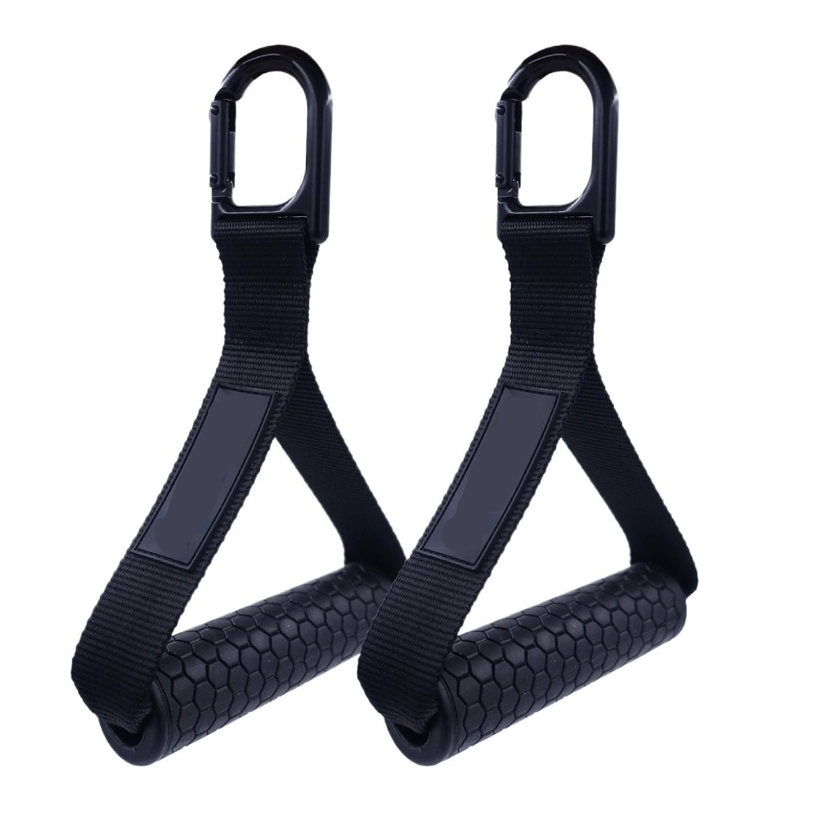 Bandas de resistencia Asas Asas de gimnasio de alta resistencia, núcleos ABS sólidos con mosquetón for accesorio de máquina de cables, accesorios de entrenamiento de Fitness en casa(With Metal Handle)