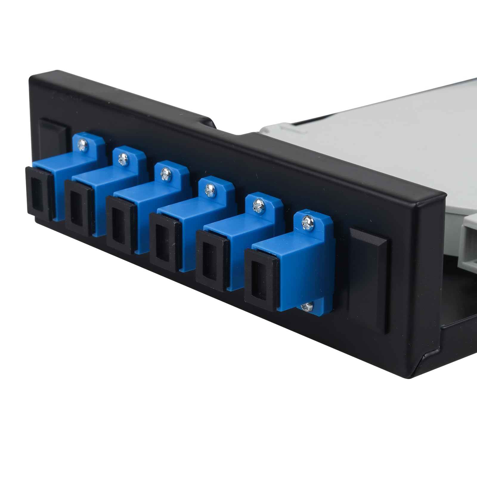 SC-UPC 6 Simplex 6 ports montage mural fibre optique Kit monomode SC-UPC (comprend 1,2 mètre Pigtail et coupleur de fibre)