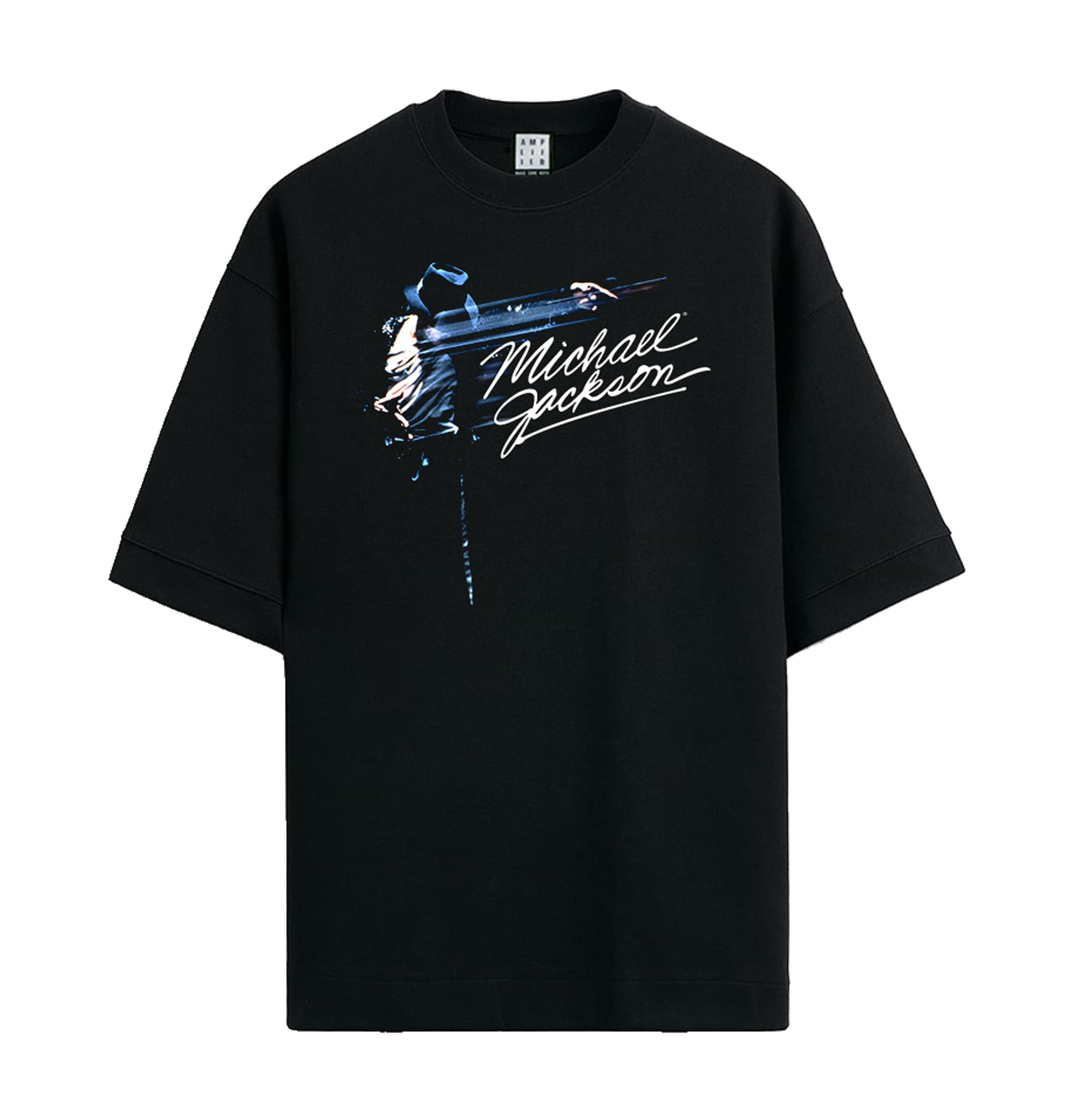 Amplified Michael Jackson Oversized - Maglietta a maniche corte in stile retrò