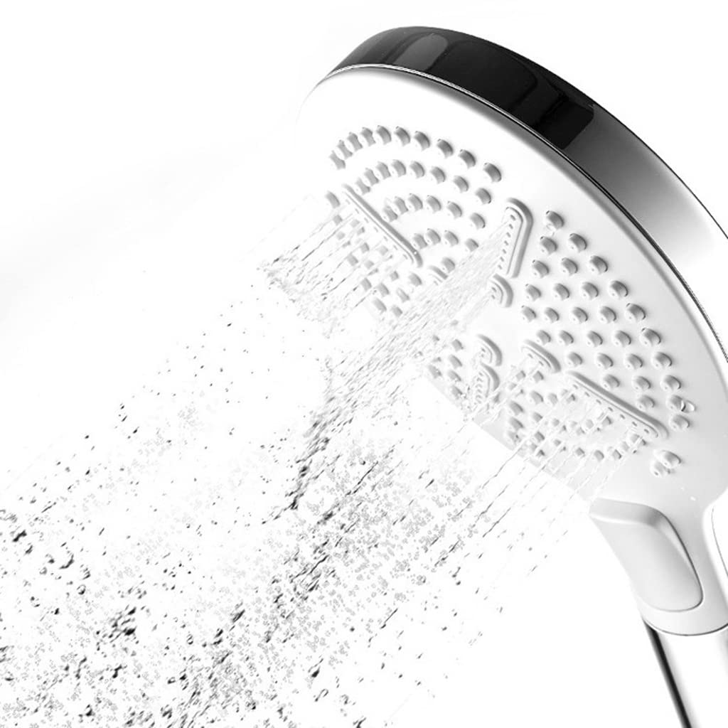 Pommeau de douche à main haute pression avec 3 jets et buses silicone pour salle de bain