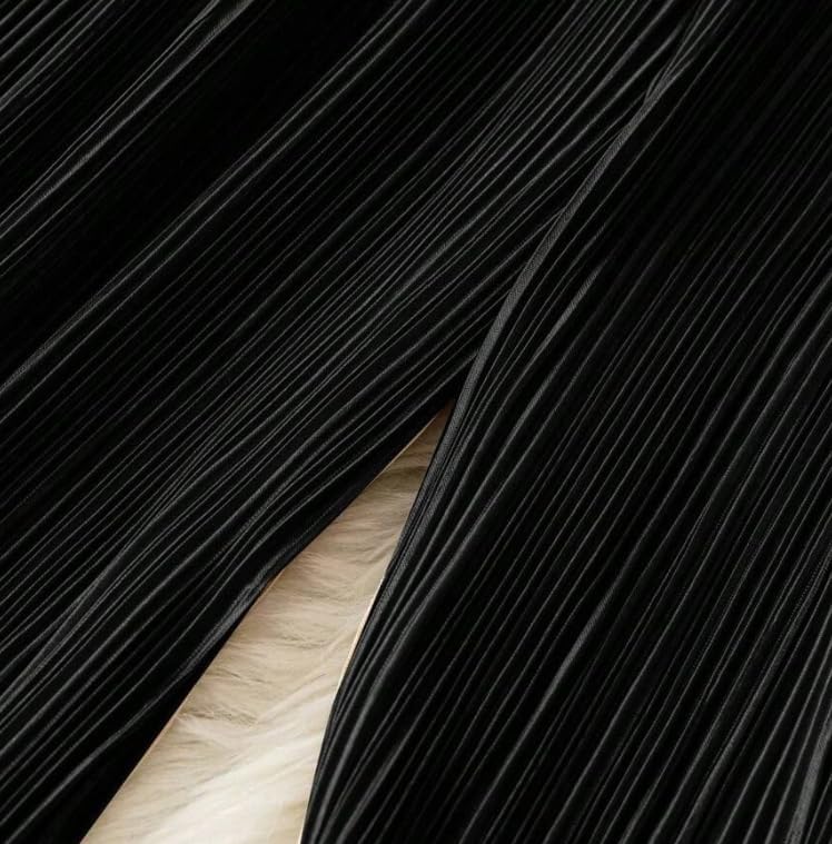 Women's Pleated Casual Pants Loose Wide Leg Straight Leg Elegant Drape Pants - Image 7