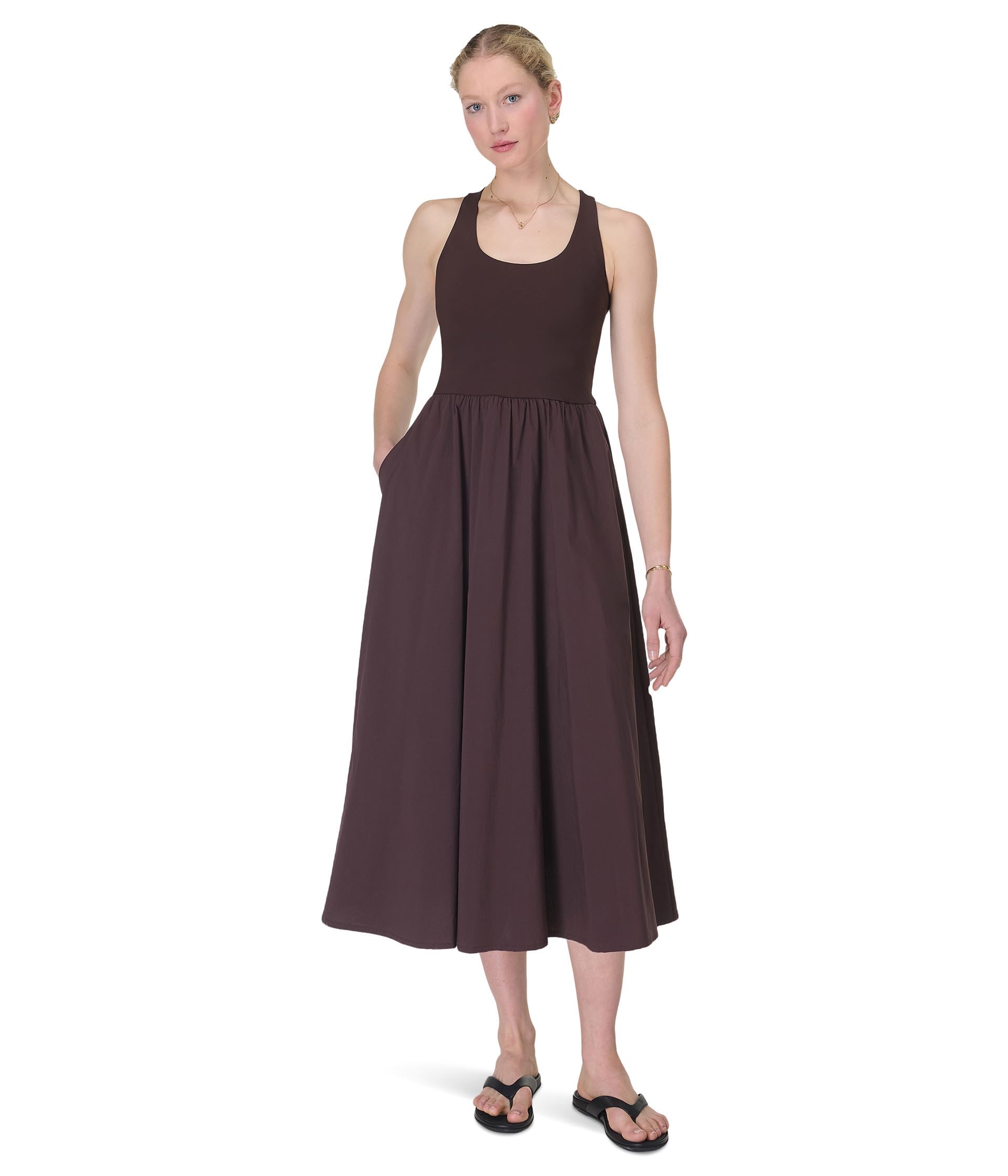 Women's Athletic Lightweight Explorer Ribbed Racer Back Dress
