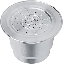 Filtros de café reutilizáveis, cápsulas recarregáveis, de aço inoxidável, compatível com cafeteiras NESPRESSO U, PIXIE, MAESTRIA, LATTISSIMA e MAESTRIA
