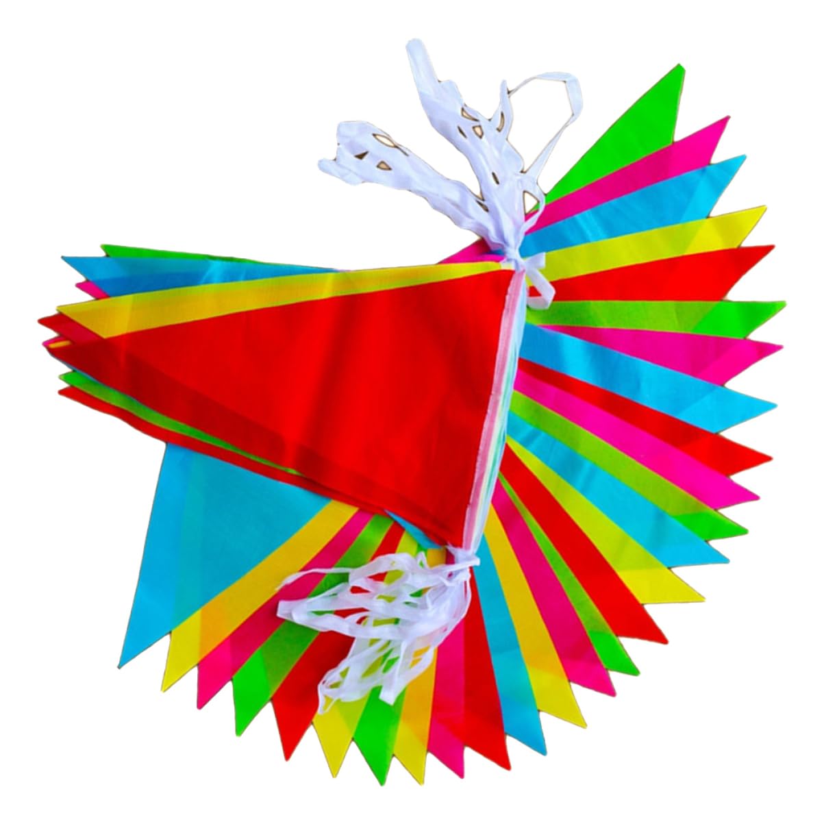 Guirlande festive multicolore en polyester pour ouverture de magasin