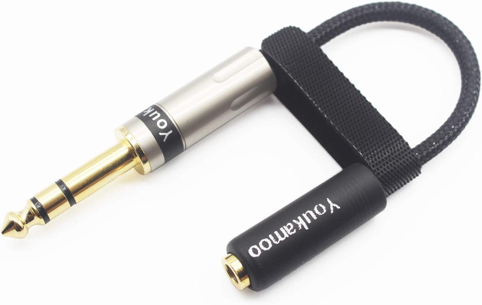 Youkamoo 1/4" TRS 6.35mm Male to 4.4mm Balanced Female Headphone Adapter Cable, 6.35mm to 4.4mm Earphone Cable