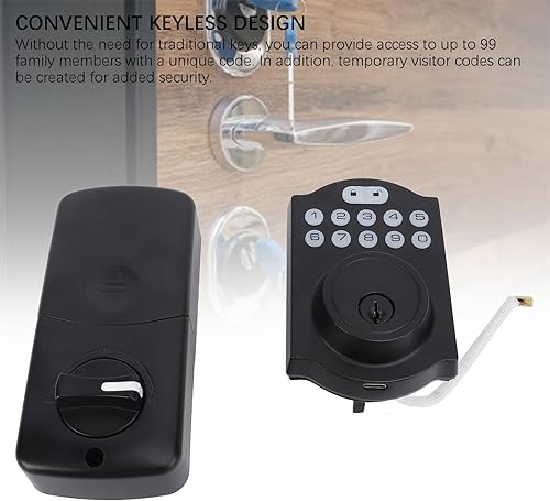 Miniatura 3 de FTVOGUE Cerradura de entrada sin llave Keypad Cerradura de puerta Contraseña Entrada para apartamento casero con auto