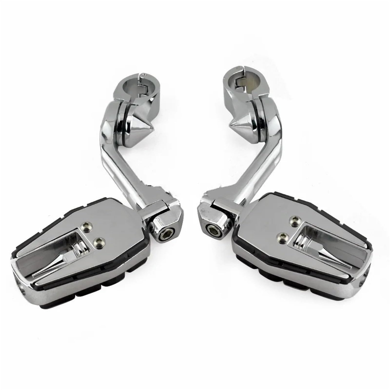 Pedały 32mm Highway Pegs Regulowany silnik Guard Crash Bar Podnóżek Mocowanie Pasuje Do Harley Sportster XL Dyna Softail(Matte Black)