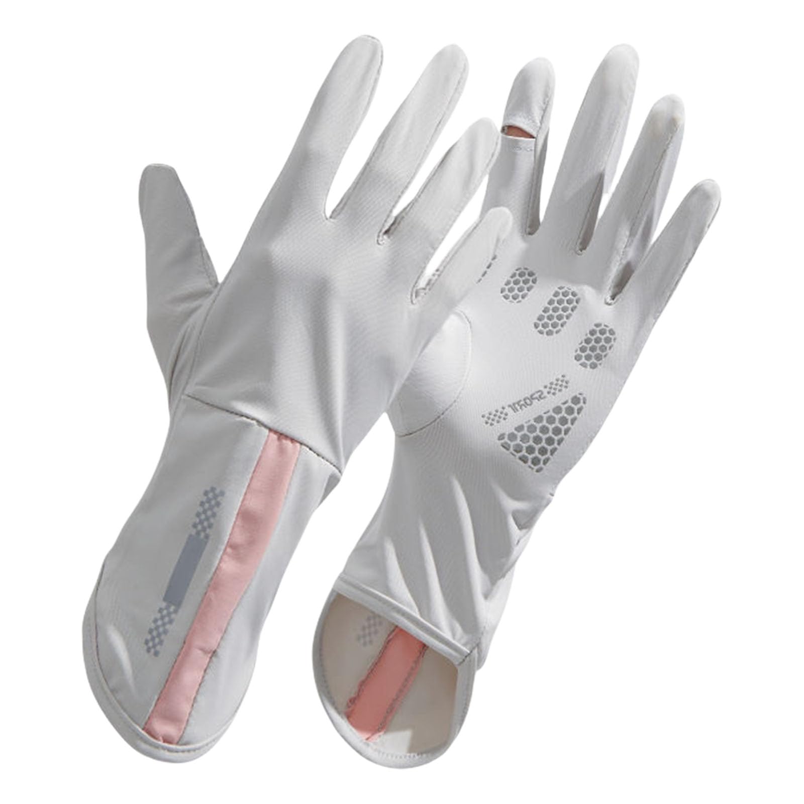 Electric Vehicle Riding Touch Screens Gloves Nonslip Mittens Ice Silk Long Thin Driving Gloves Women Sun Protections Glove