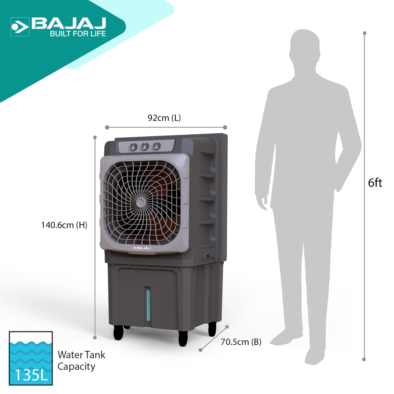 Review Bajaj Xforce 135L Semi-Commercial Desert Air Cooler For Home 6 Review Bajaj Xforce 135L Semi-Commercial Desert Air Cooler For Home