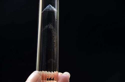 Miniatura 6 de Real Tibet Himalaya de alta altitud transparente de 24 caras con punta de cristal fantasma Vogel Varita de 5 pulgadas para curación espiritual Reiki