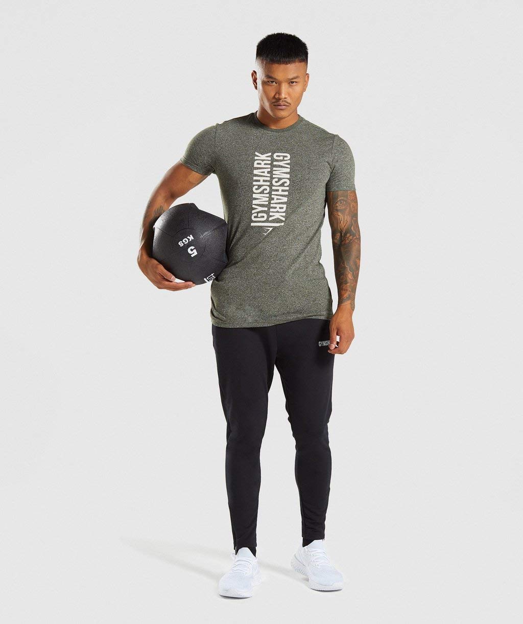 Amazon.co.jp: GymShark ジムシャーク STATEMENT Tシャツ ウッド
