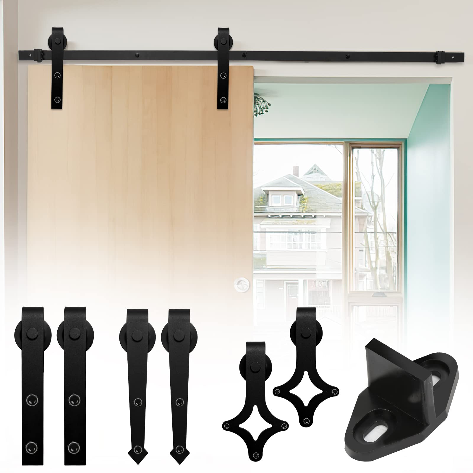 Sonnewelt Ferrure De Porte Coulissante, 200 Cm, Système De Porte