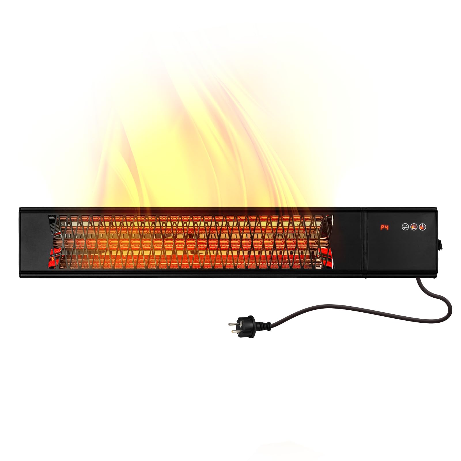 Smart Diamond 2000 W riscaldatore a infrarossi per terrazze, 9 livelli di riscaldamento, telecomando, Tuya Smart App, IP65 Outdoor