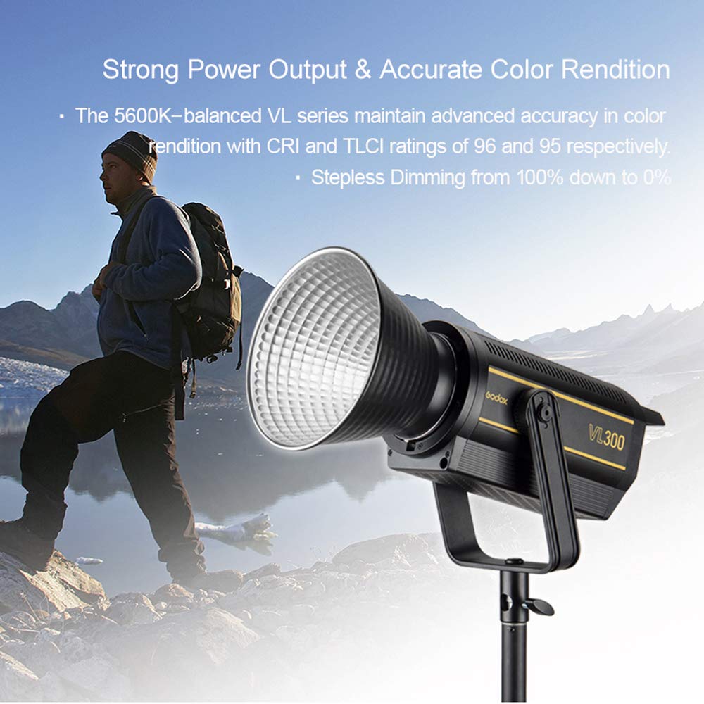 Amazon.com : Godox VL300 300w New LED Lights,5600K Day Light, CRI