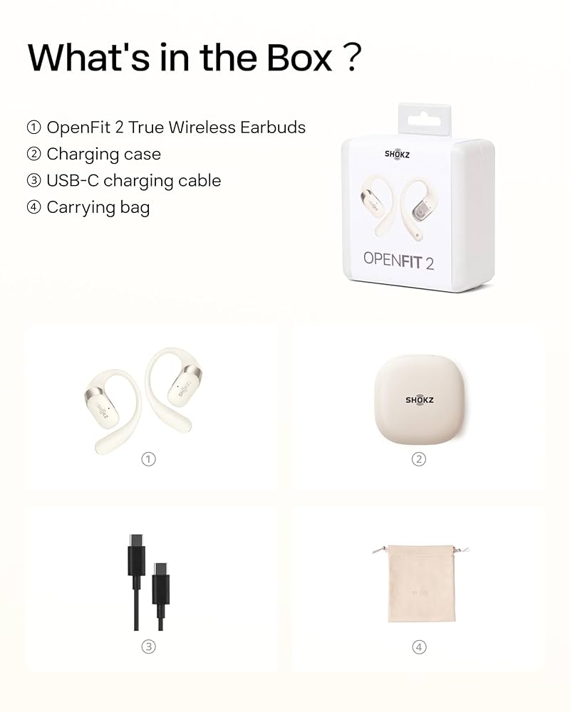 Amazon.com: SHOKZ New OpenFit 2 Open-Ear Headphones, True