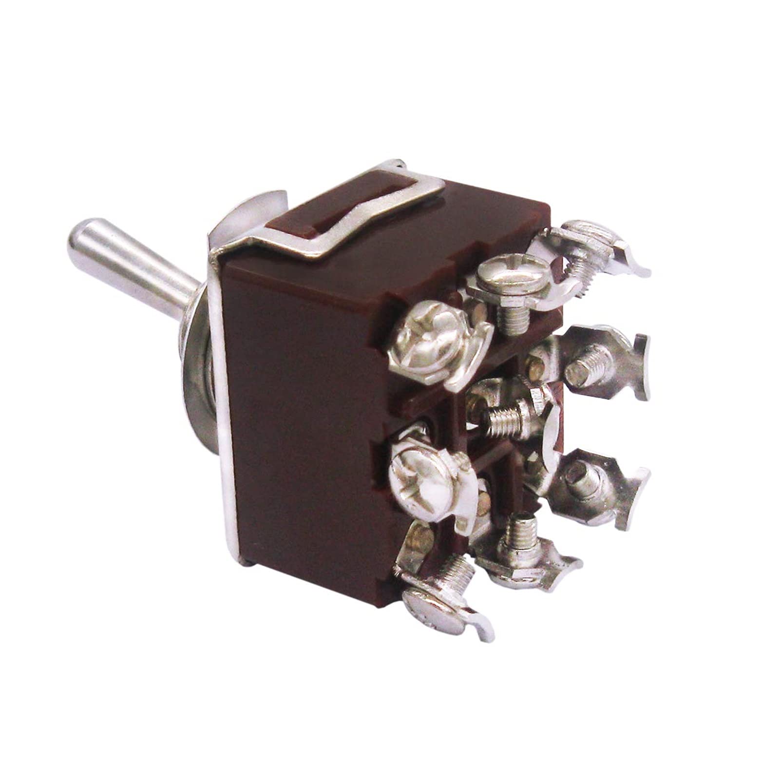 Interruptor basculante de Palanca Resistente con Bota 15A 250V 3 Posiciones 9 terminales interruptores de Palanca ON-Off-ON