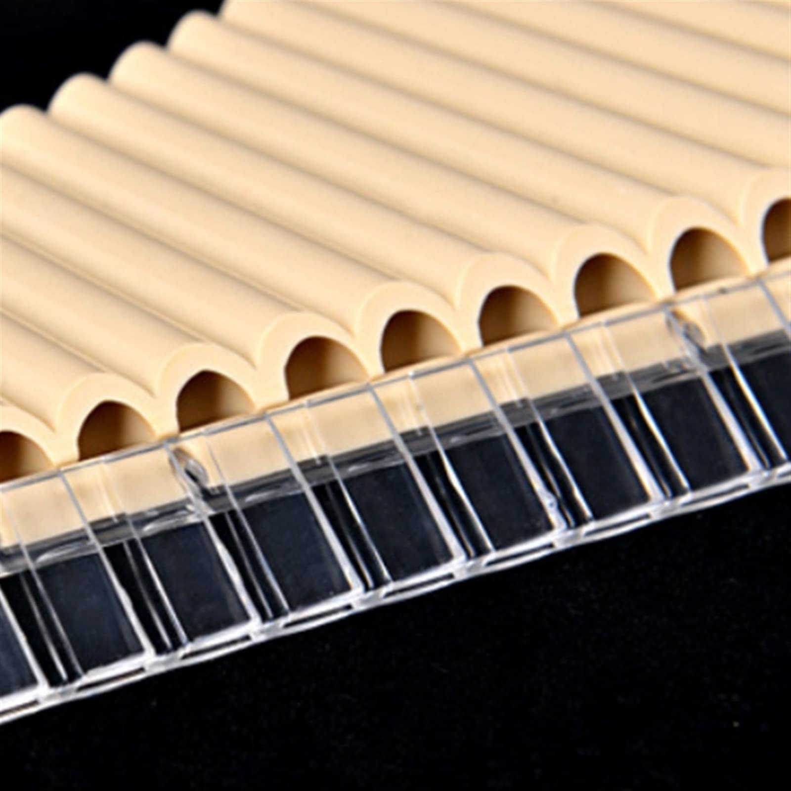 Zampoñas Pan Flute 18 Pipes Panpipe Resin para Estudiantes Instrumentos Musicales Instrumento De Viento De Madera