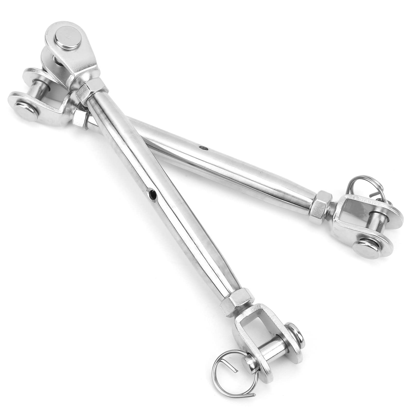 2pcs Jaw and Jaw Turnbuckle Stainl Steel Turnbuckle Rigging S Jaw for Wire Rope Cable Stainl Body Jaw Turnbuckle Only a But Also to with Jaw and Jaw TurnbuckleTurnbuckle Rigging