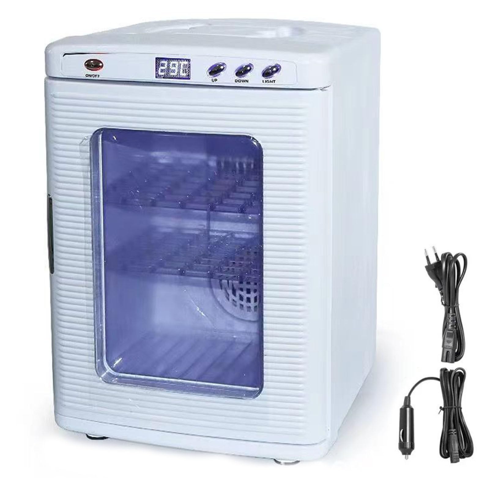 Incubadora de huevos para reptiles, incubadora de laboratorio científica con termostato de refrigeración y calefacción, control de temperatura y LED e iluminación digitales, para reptiles,White
