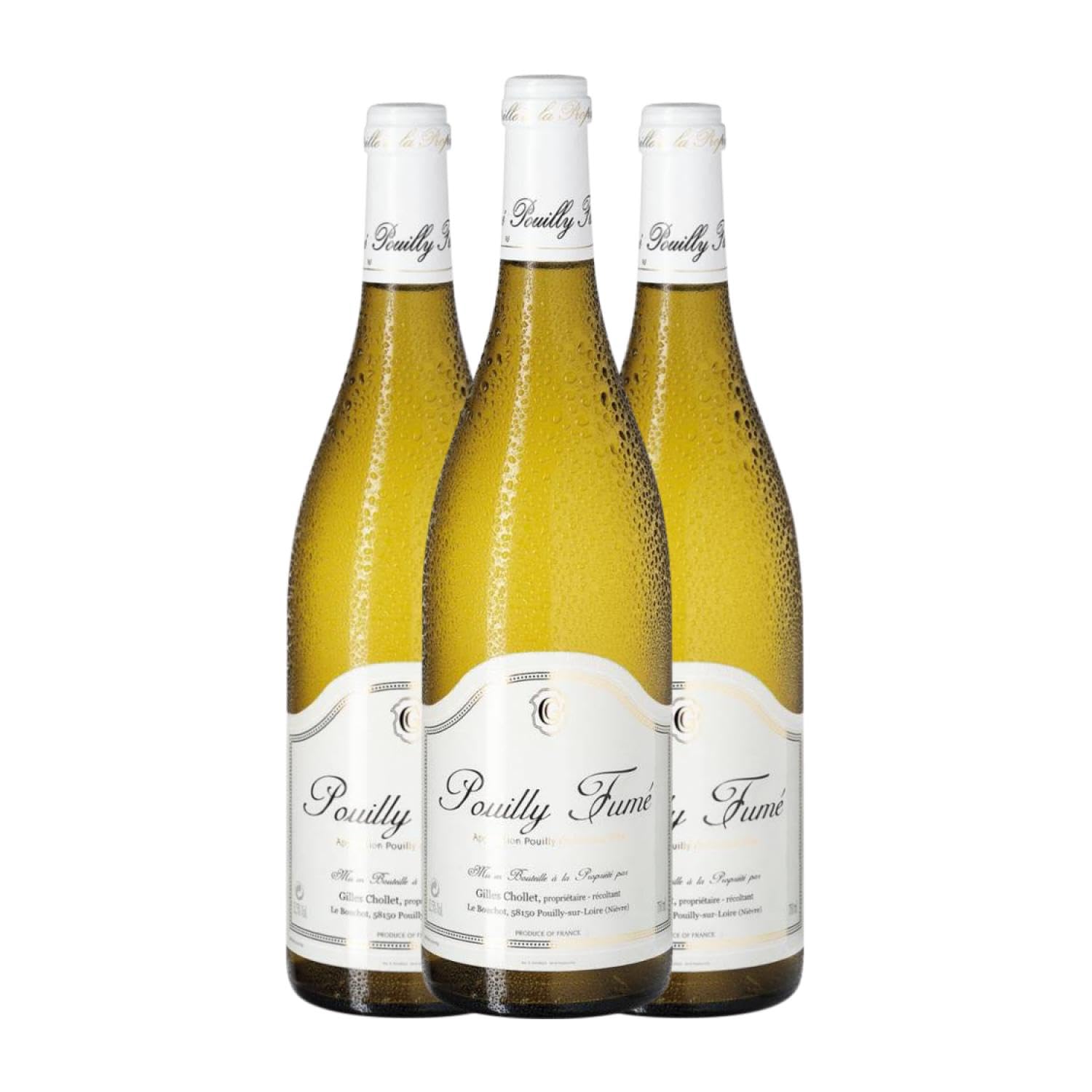 Domaine Gilles Chollet Sauvignon Blanca Pouilly-Fumé 75 cl Vino blanco (Caja de 3 Botellas de 75 cl)