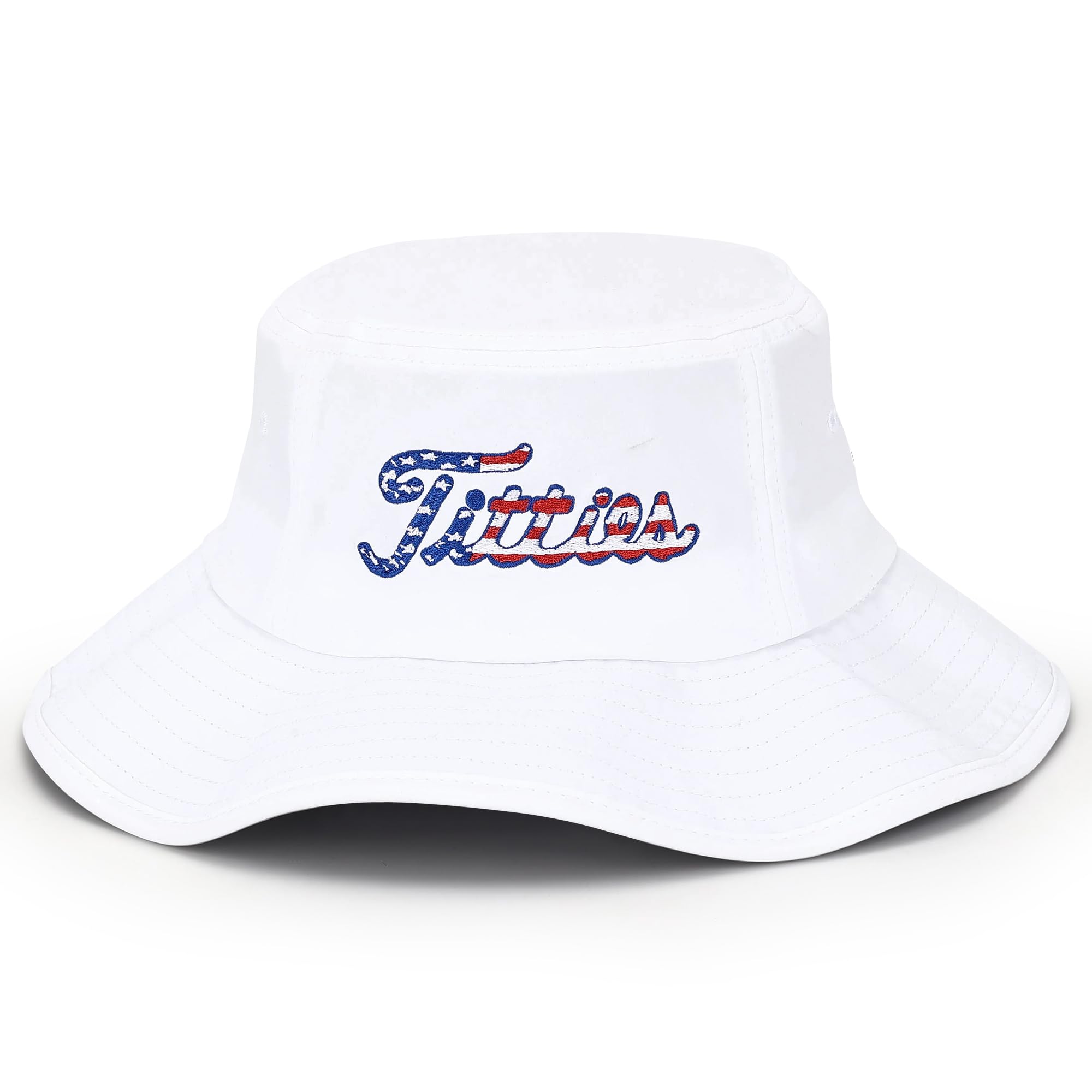Curves &amp; Clubs Titties Golf Hat - Funny Golf Hat, Titties Hat - Funny American Hat - One-Size-Fits-All - Men's Gifts