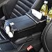 DTTO Car Armrests Storage Box Organizer, Multifunctional Center Console with Cup Holder and Tissue Box,Black