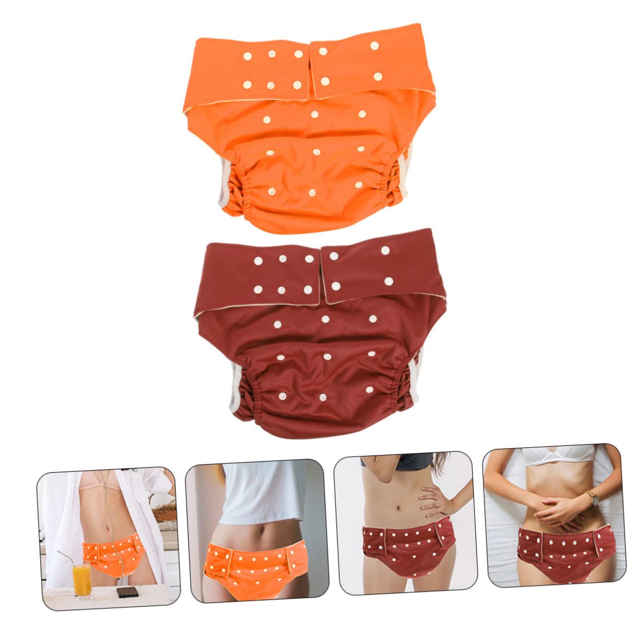 FRCOLOR Leakproof Adult Diaper Pants Men's Diapers Soft Material Overnight Daytime Use Reusable