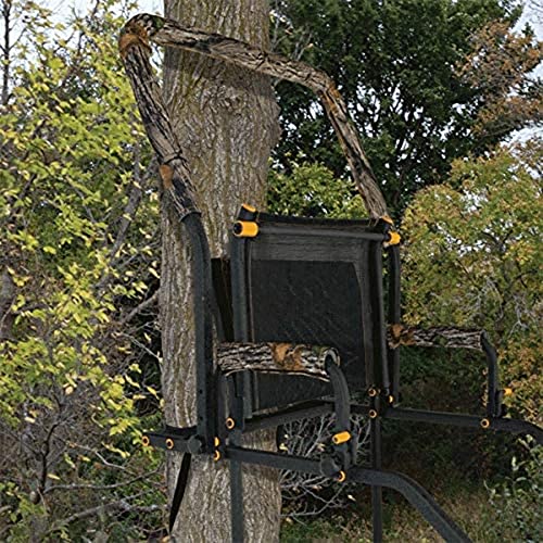 Image of Muddy 1-Person Huntsman Deluxe Steel Ladder Tree Stand, 17 ft Tall