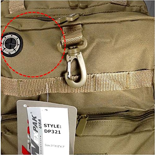 Mochila para hiking y camping 21 pulgadas 2000 cu.in TAN miniatura 7