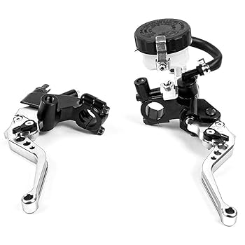 新品　別体タンクブレーキマスターシリンダー　ブラックアルマイトビレッドレバー webike_20119704