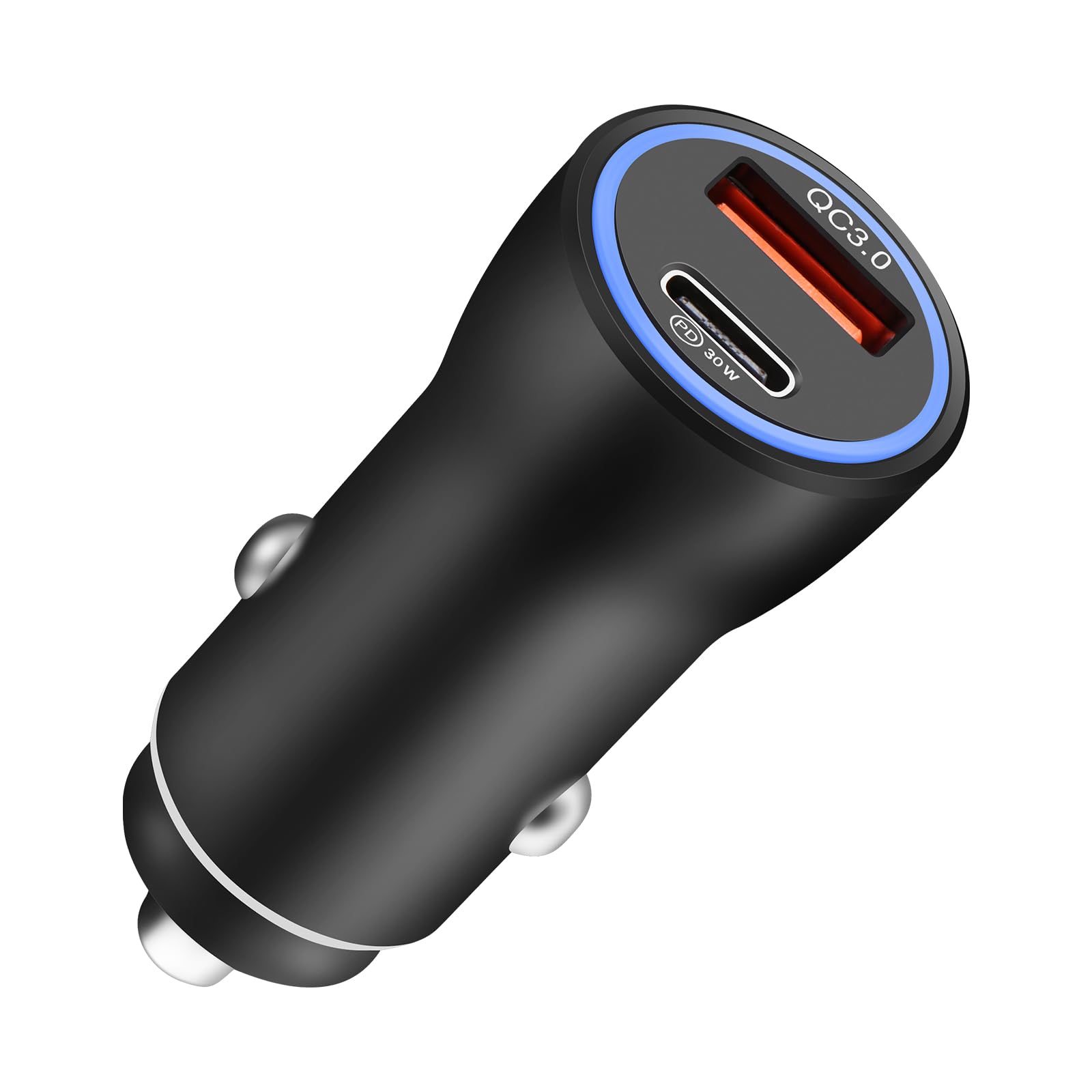 Hoppac Caricabatterie Auto, Caricatore Presa USB C Fast Charge, Doppia Porta, Accessori Accendisigari QC 18W, PD 20W Caricabatterie Per iphone Pro/Max14/13/12/Samsung/Huawei/Xiaomi