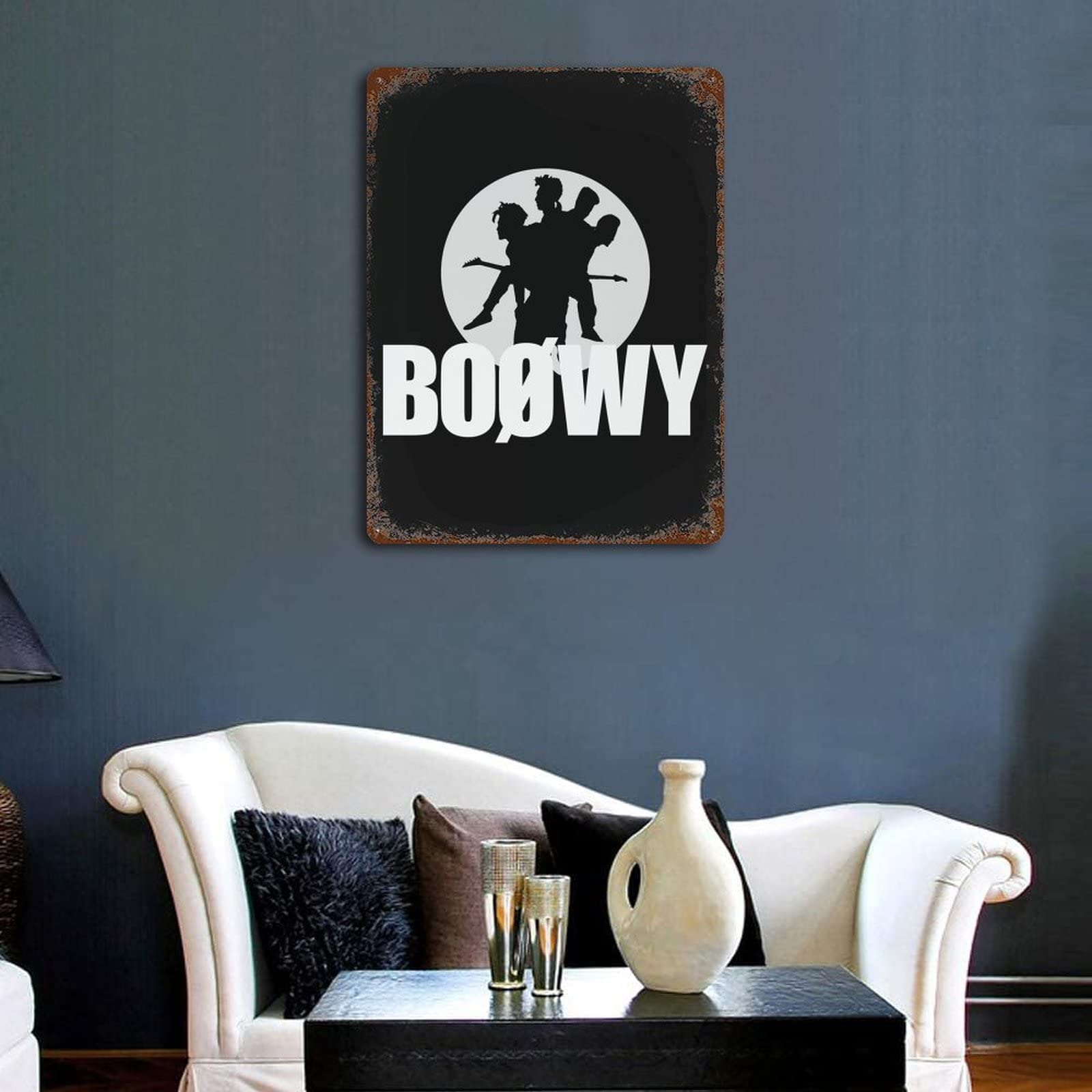 Amazon.co.jp: ボウイ Boowy Boøwy ブリキの看板 ヴィンテージ風 金属