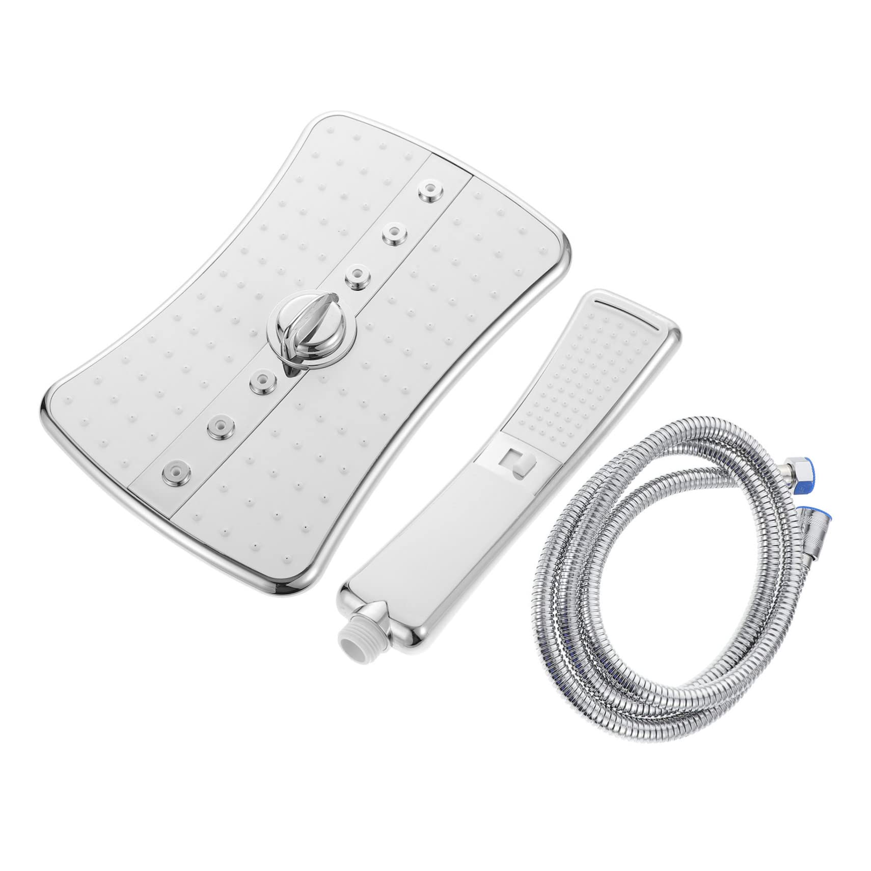 Cabezal de Ducha de Baño Multifuncional 1 Juego Abs Plata