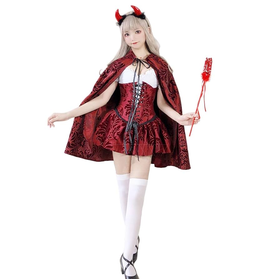 Amazon.co.jp: 赤ずきん 小悪魔 吸血鬼 コスプレ 衣装