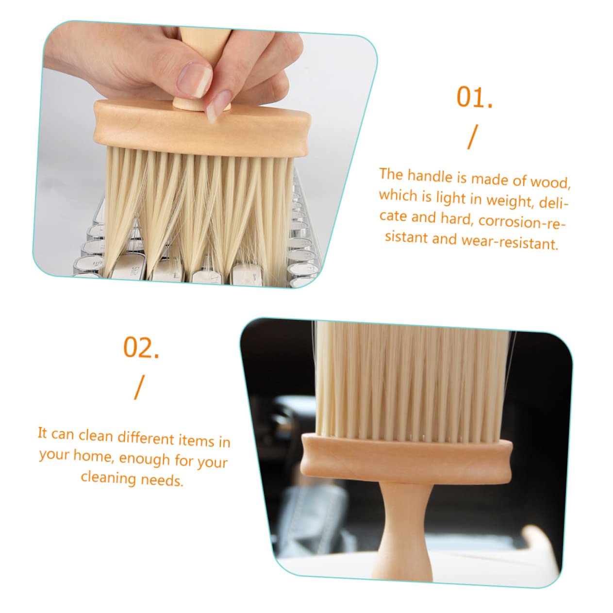 iplusmile 5stücke Auto Innenreinigungsbürste Ergonomischer Handgriff Weiche Borsten Für Klimaanlage Und Detailpflege Für Gründliche Reinigung Von Autoinnenräumen Und Lüftungsschlitzen