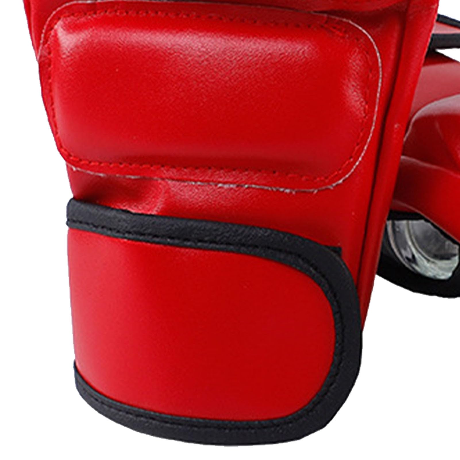 Guantes de Boxeo MMA Medio Dedo Rojos para Entrenamiento Kickboxing Adultos