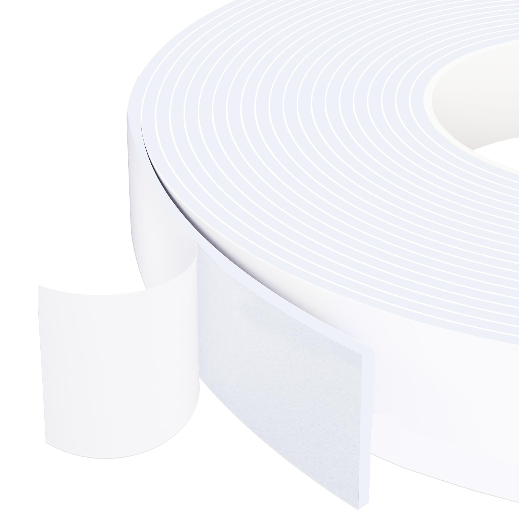 5 Meters Foam Tape,Self Adhesive Foam Strip Single Sided,50mm Wide x 3mm Thick,High Density Foam Insulation Tape for Window Door Seal,Waterproof Padded Tape,White — image 1