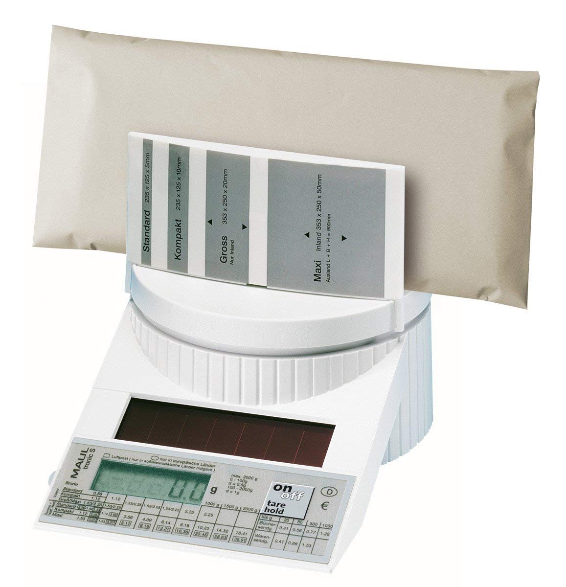 Maul Postage 1513102 Solar Scales MAULtronic S Porto, 2000 g White