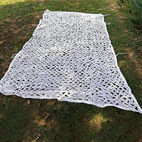 YYUYFGJ White Camouflage Netting Snow Camouflage Net For Bed Canopy Blinds Sunshade, Camping, Party Decorations, There Are Rope Ties On Corner And Middle(Size:2×3m) Cover