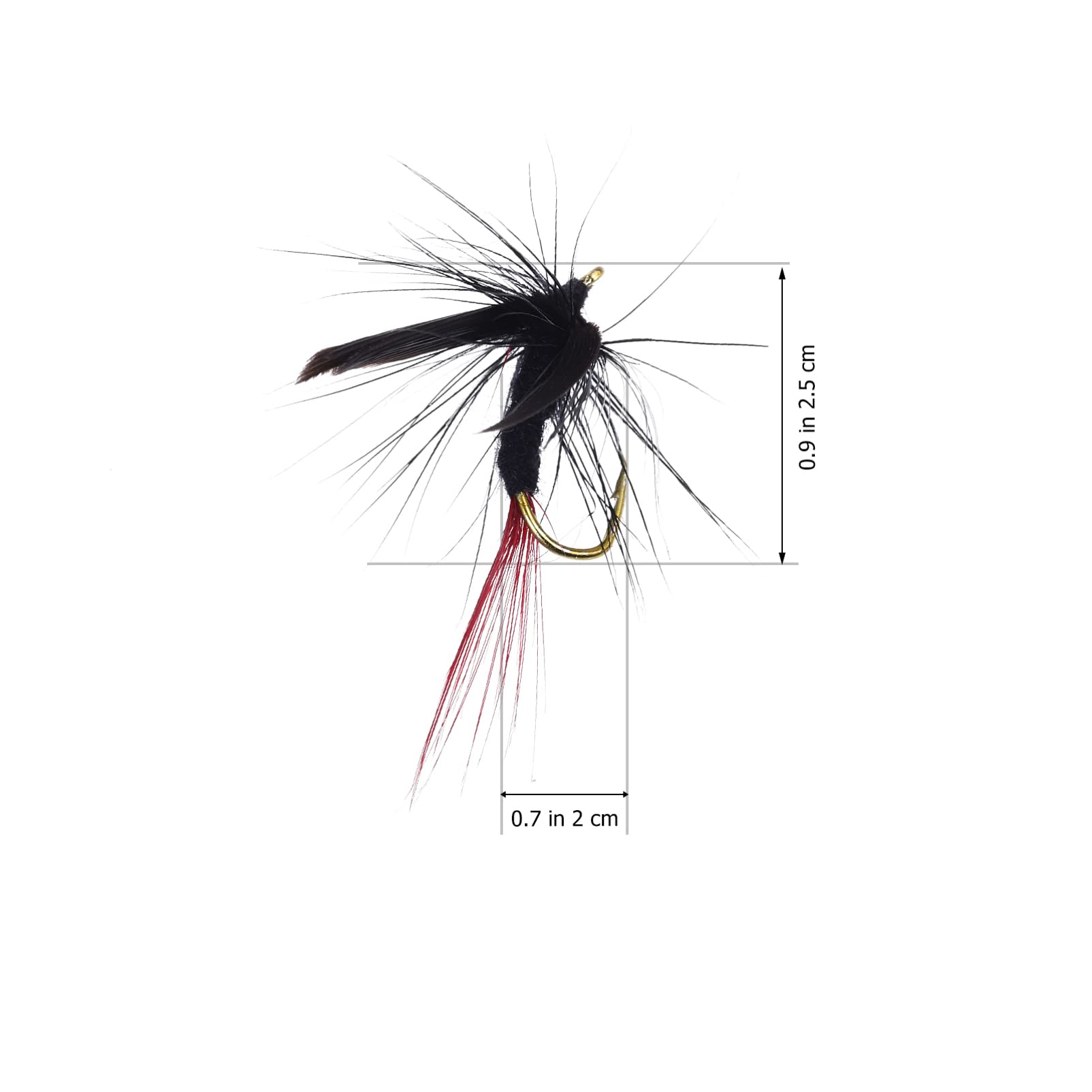 TOYANDONA 40pièces Leurre De Mer Accessoires pour Mouche Hameçons Bioniques Leurres De Simulation
