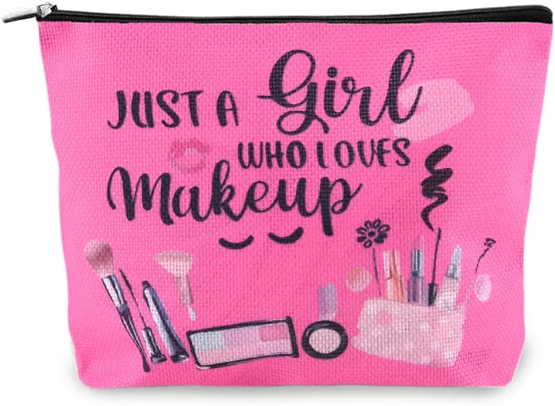 Necessaire Sudaporn para maquiagem em juta com zíper, estampa floral, BAG12
