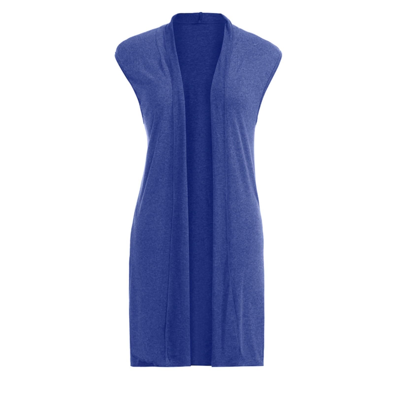 Cardigan Femme Chic & Léger - Gilet Longue Coupe Anti-UV, Sans Manches, Idéal Automne/printemps/été - Tailles Grandes Disponibles