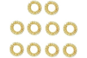 3Pcs Cheap Finger Massage Rings (Golden)