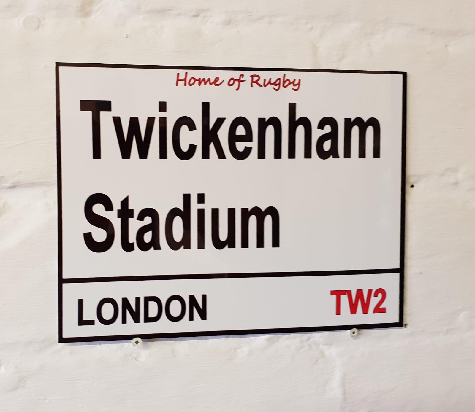 Yelacecca Tin Sign A37508 New Metal Street Sign Twickenham Stadium Street Sign 8X12 Inches