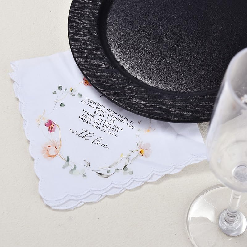 ShiQiao Spl Happy Tear Handkerchief for Bride Groom Wedding Handkerchiefs for Mom Handkerchief Birthday Christmas Gifts - Image 7